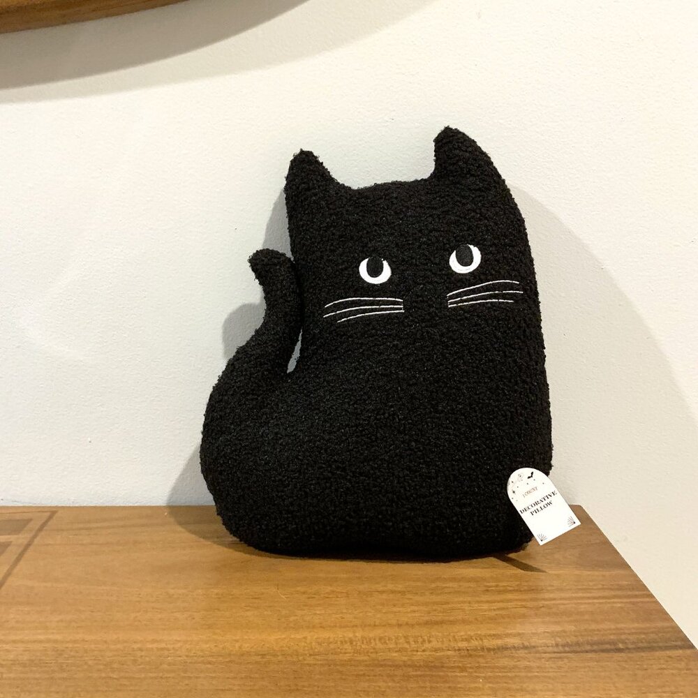 NEW Target Bullseye Playground Black Cat Decorative Throw Pillow Halloween 2024